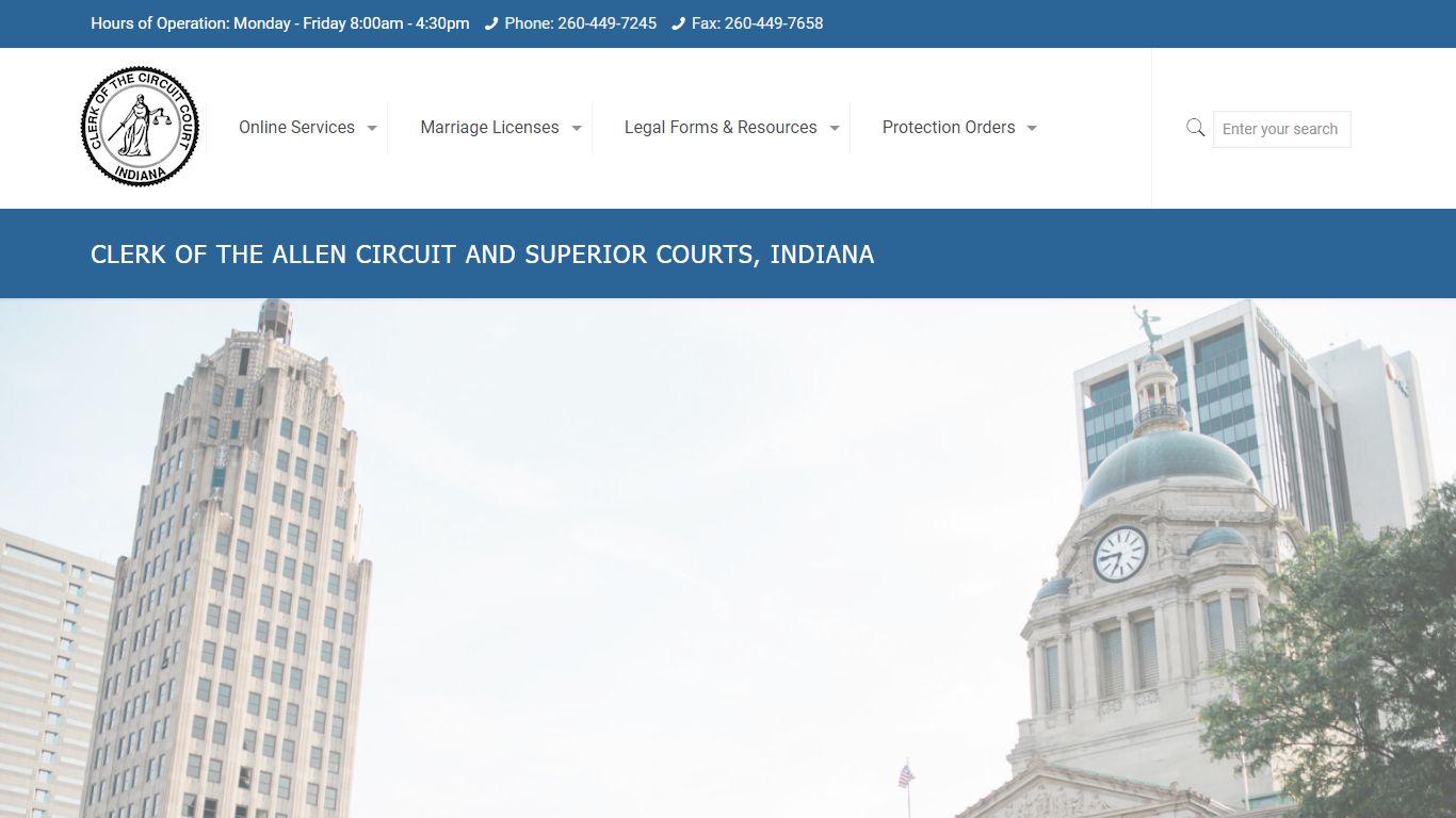 Clerk of the Allen Circuit and Superior Courts, Indiana